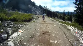 Stevens pass  - Chrissy down - A rockcrusher adventure