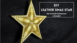 How to make a Leather Christmas Star - DIY - Instructional Video