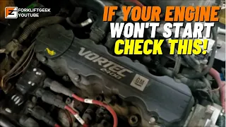 If your engine won't start and backfires, check this first