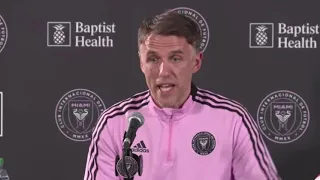 Phil Neville's first press conference as Inter Miami head coach