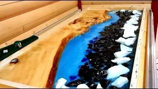 Table made of epoxy resin - from the first time