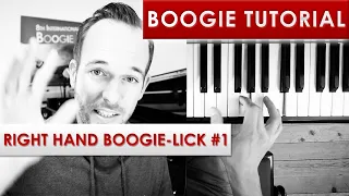 Chris Conz - BOOGIE WOOGIE TUTORIAL - BOOGIE-LICK FOR YOUR RIGHT HAND #1 🎹