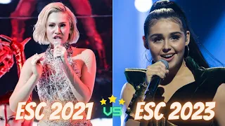 Eurovision Battle - 2021 vs 2023(ESC 2021 vs ESC 2023)
