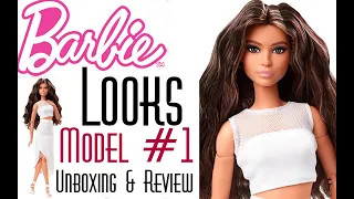 👑 Edmond's Collectible World 🌎:  Barbie Looks Model #1 Brunette Wavy Doll Unboxing & Review