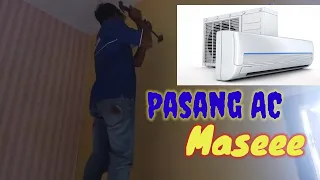 vlog pasang ac baru