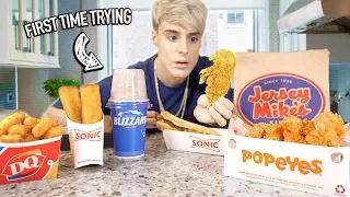 i tested american FAST FOODS i never heard of BEFORE 2