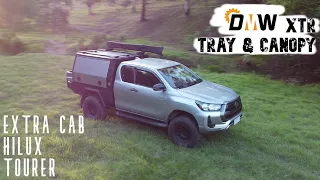 N80 HILUX EXTRA CAB - DMW XTR TRAY + CANOPY WALKTHROUGH!