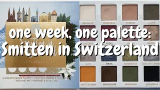 ONE WEEK, ONE PALETTE | BH Cosmetics Smitten in Switzerland