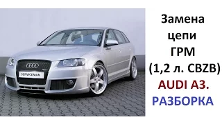 Замена цепи ГРМ AUDI A3 (CBZB) 1,2 литра. 1 серия