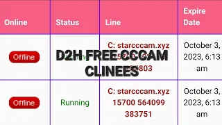 D2H 88E FREE CCCAM CLINES 2023