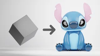 How To Make 3D STITCH in BLENDER