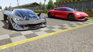 Koenigsegg Gemera vs Lamborghini Terzo Millennio at Monza Full Course