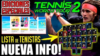 TENNIS WORLD TOUR 2 | Día de salida, Precio, Edición Especial, Estadios, DLCs, Tenistas y ¿Ps5?😲