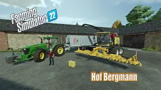 STARTING THE CORN SILAGE HARVEST.| HOF BERGMANN EP 18 | FS 22 | ( NEW MAP UPDATE )