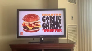 Burger King roasted garlic whopper commercial ￼