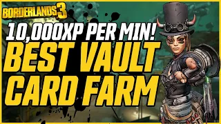 Fastest Vault Card XP! 10,000 XP Per Minute! // Borderlands 3