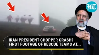 Raisi Chopper Crash? First Video Of Rescuers Going To Site; Info 'Very Concerning': Iran Officials