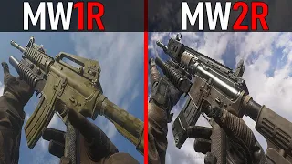 MW2 Remastered vs MW1R - Weapons Comparison  [MW2CR vs  MW1R]