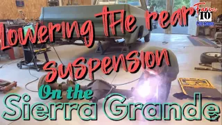 Lowering rear suspension, Spring under. 1978 Sierra Grande, Video.
