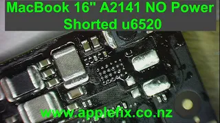 Macbook pro 16 A2141 NO Power Shorted u6520 G3H | Macbook repair experts Hamilton New Zealand