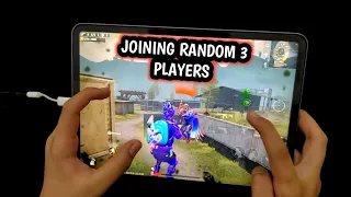 IPAD M1 CHIP 2021 - JOINING RANDOM 3 PLAYERS FOR 1 VS 3 TDM CHALLENGE | 4-FINGERS CLAW | PUBG MOBILE