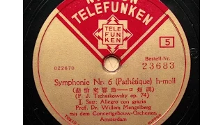 Willem Mengelberg - Tchaikovsky : Symphony No.6  "Pathetique" - 2nd Mvt (1937)