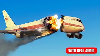 Boeing 747 CRASHES Just After Takeoff In New York (with real audio)