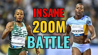 Sha'Carri Richardson vs Shericka Jackson - The Most Epic 200m Battle in 2023