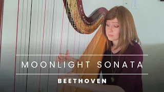 Beethoven: Moonlight Sonata, 1st Movement (Harp Cover)