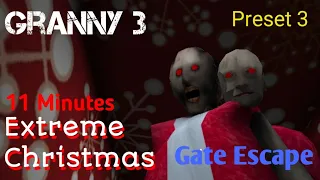 Granny 3 Extreme Christmas Preset 4 Gate Escape