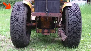 How to Install Tires on Rims - and put Car wheels on a Lawn Tractor