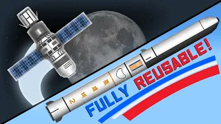 Moon space station and fully reusable rocket! | Spaceflight Simulator #SFS