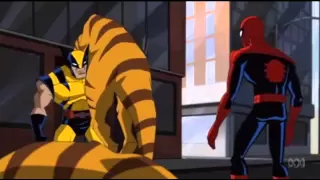 Wolverine & Spiderman new avengers killing the Dinosaurs especially Raptors