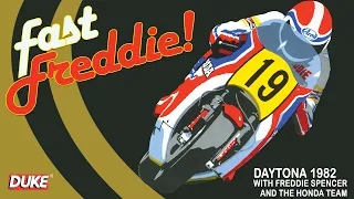 Freddie Spencer vs Graeme Crosby | 1982 Daytona 200 Race