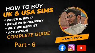 How to Buy Physical Sim of UK and USA || Average price in Market || Why we need it || #hamidraza