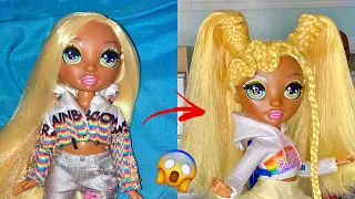 Attempting INSANE Hairstyle on a Rainbow High Doll (Restyling Doll Hair Video)