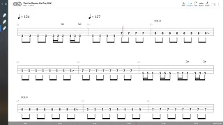 The Offspring - You're Gonna Go Far, Kid (BASS TAB PLAY ALONG)