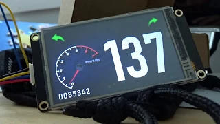 Nextion Motorcycle Touchscreen Human Machine Interface & Dashboard Test Program