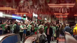 Celtic fans singing @Marienplatz, Munich, Germany 18-10-2017