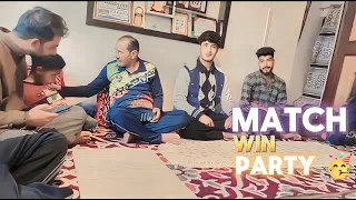Match win party 🥳(all team members)(PARTY 🎉)[Mustafa Shabir Vlogs]#vlogs #newvlog #blogger #newvideo