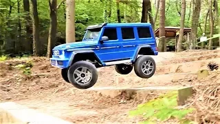 RC Car Traxxas TRX4 Mercedes Benz G500 Off-Road Bash Action