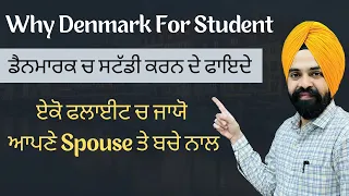 Why Denmark is Best For Students || Spouse Visa with low IELTS and Without Funds