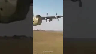 C-130 Hercules doing a low pass #Shorts