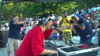 Kid Capri spinning 45's at crotona park "Tools of war" part 6/9