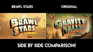 Greetings from Starr Park! and Gravity Falls Intro - Side by Side Comparison