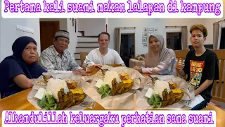 PERTAMA KALI SUAMI MAKAN LALAPAN DI KAMPUNG || ALHAMDULILLAH KELUARGAKU PERHATIAN SAMA SUAMI