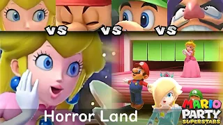 Mario Party Superstars Peach vs Mario vs Luigi vs Waluigi in Horror Land (Master)