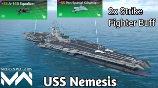 USS Nemesis - Strike fighter buff! - Modern Warships New Update (Alpha)