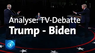 Trump - Biden: Analyse der ersten TV-Debatte | US-Wahl 2020