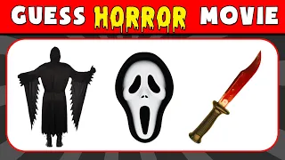 Guess the HORROR MOVIE by EMOJI + CLOTHES + WEAPONS +VOICE |GhostFace,Pennywise, M3GAN,Michael Myers